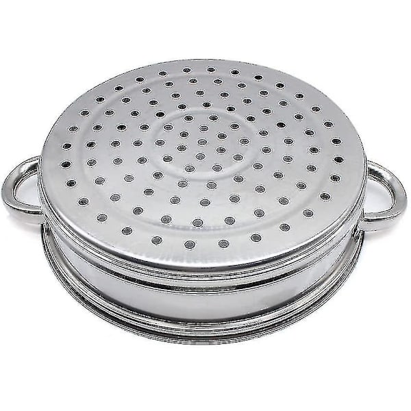 Hochwertiges 3 Etage Edelstahl Dampfgarer Dampfkocher Dampfkochtopf Set Glasdäck