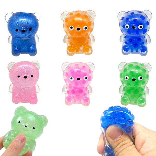 Söt Björnunge Anti-Stress Knyck Sensory Leksaker Anti-ångest Sensory Knyck Fidget Leksak För Att Lindra Stress Från Arbete-4（C）
