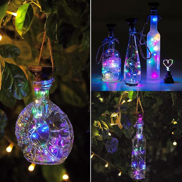 Solar Copper Wire Light String Multicolor