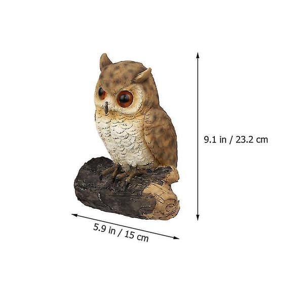 1 st Hantverksmässig Uggla Ornament i Resin