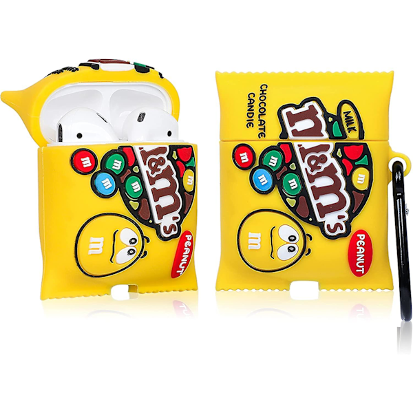 Til Airpod 2/1 Etui Mad Design Cover Til Airpods Silikon Etuier Air Pods Sød Sjov Tegneserie 3d Kawaii Sjov Blød Designer Unik Mode Cool Smuk Fo