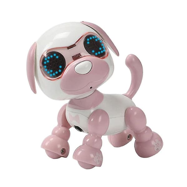 Interaktiv fjärrkontroll robot hundkoppel LED (rosa)