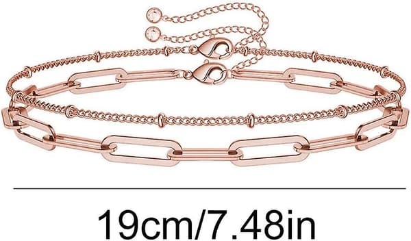 Damarmband i två lager vänskapspresentarmband silver