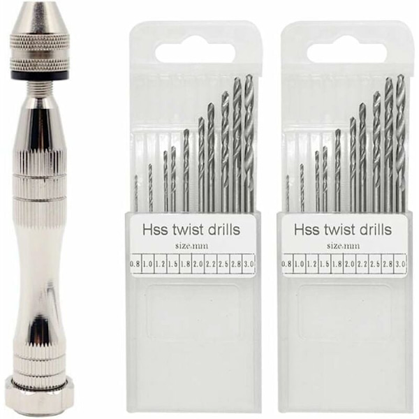 bring10 minidrillbits för precisionsborrar, borrbits för minidborrar, kit för gjutformar i harts, smycken och bearbetning av trä och plast