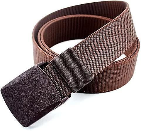 3-pak Nylon Canvas Belte Plastspenne Belte Reise Justerbar Nylon Web Glide Belte