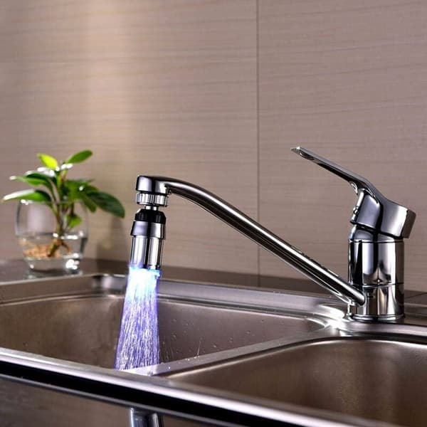 Krantemperatur Sensor Kök Bad Kranmunstycke Automatisk Kran Tre Färger