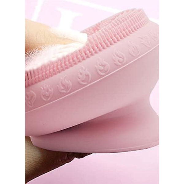 Vått och torrt borste för kroppen, silikonkroppsskrubb, mild exfoliering, mjuk hud, skonsam massage med silikonloofah badborste, damer och herrar bad