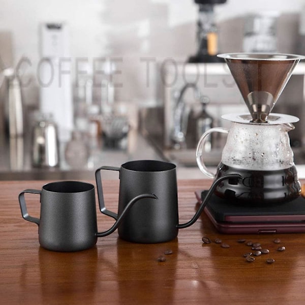 350 ml rostfritt stål montering fäste hand häll kaffe kanna dropp gåshals