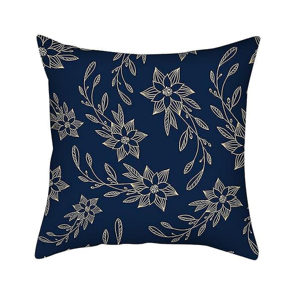 Julkuddeöverdrag med glitter, polyester, soffkudde, hemdekoration, 1 st
