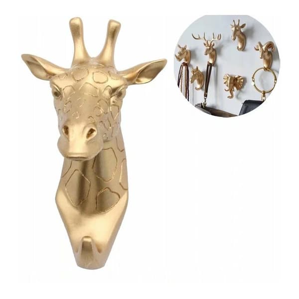 Nyckel Djur Giraff Klädhängare - guld