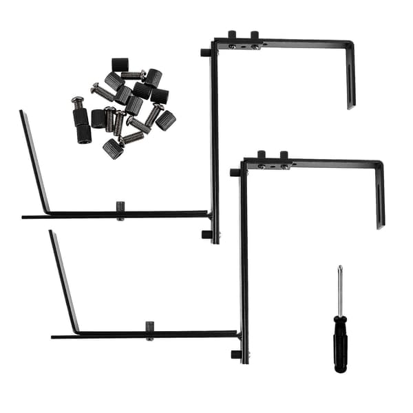 2-pack Metalliska Justerbara Blomkrukehållare, Tunga