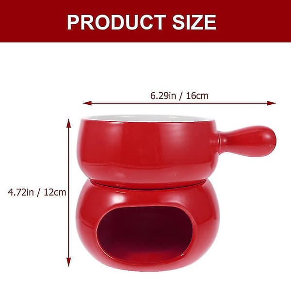 1 set Keramisk Chokladfondue