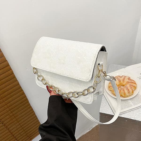 Liten axelväska för kvinnor, liten handväska crossbody väskor plånböcker mini handväskor axelväska vit
