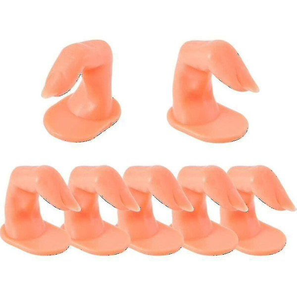 10 plastfingermodeller, nagelövningar Yo