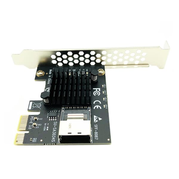 Pcie X1 Mini Sas Ssd Sata3.0 Expansionskort Pci För Express Mini Ata Ssd Adapter