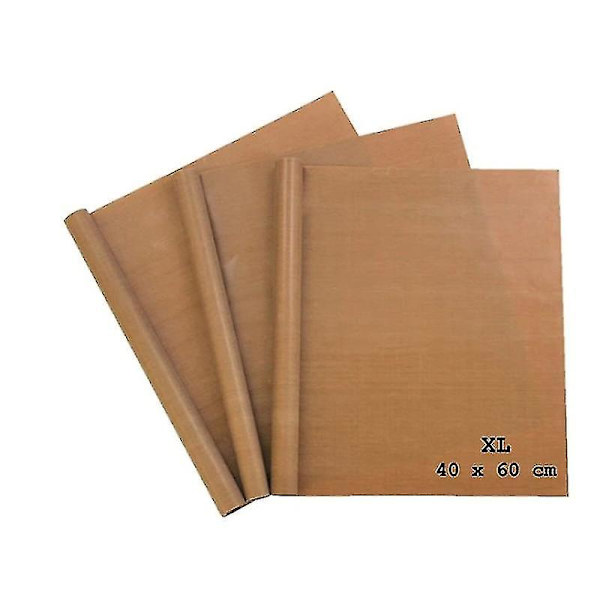 Permanent bakfolie (set om 4) Extra stor för grillning och bakning - 40x60 cm Kan klippas till storlek - Bakfolie Diskmaskinssäker - Bakplåtspapper Återanvändbar