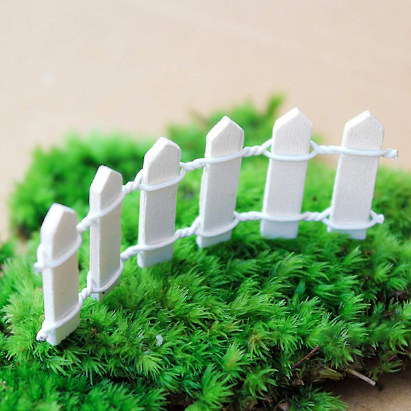 3 st 90x5cm Miniatyr Staket av Trä för Miniatyr Fe Trädgård Prydnad Liten Trä Staket Staket DIY Hantverk Mikro Landskapsarkitektur