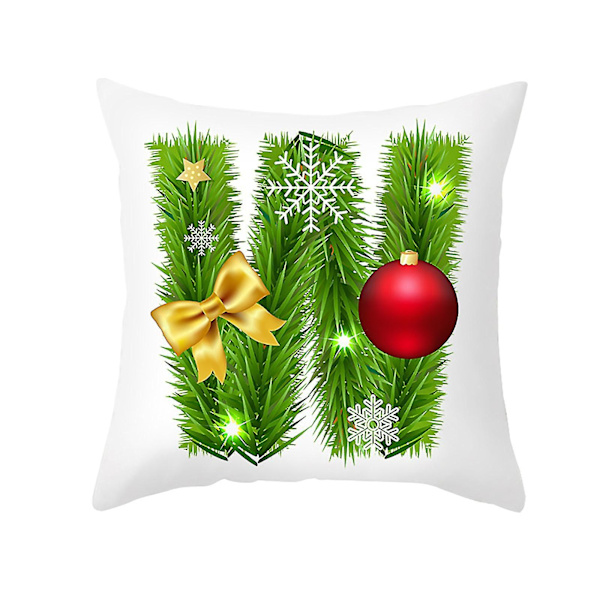 Julkuddeöverdrag med glitter, soffkudde, hemdekoration
