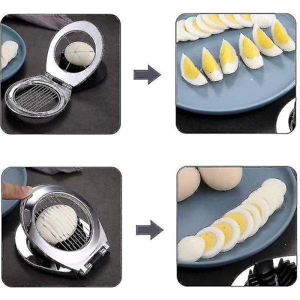 Äggskärare i rostfritt stål, äggskärare, äggskärare (kan diskas i diskmaskin)