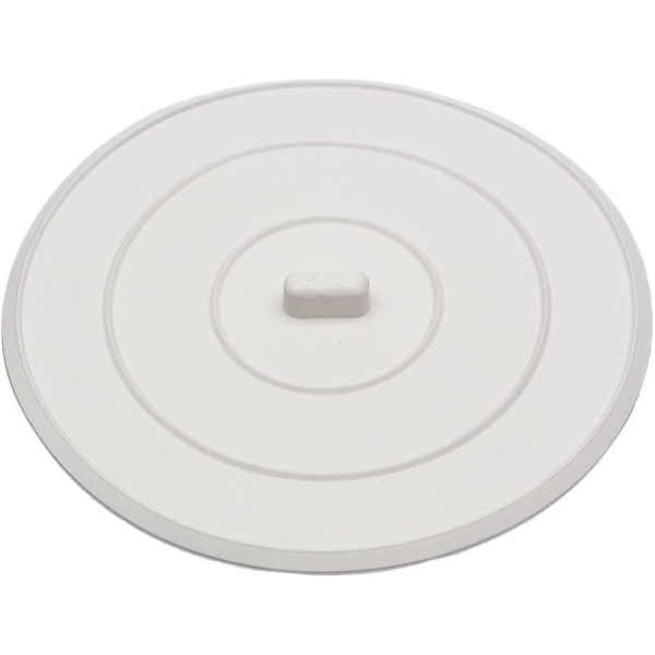 Platt diskbänkspropp, 5 tum, vit, 1-pack (89042)