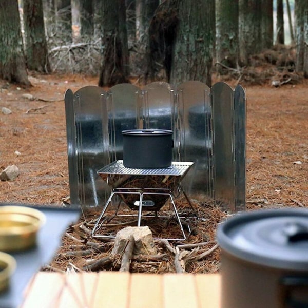 Campingspis Vindskydd Hopfällbar campingspis av aluminium med dragsko Picknick 117 40cm