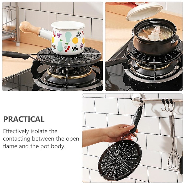 Induktionshäll Reduceringsflammskydd Flammspridare Pot Thermal Guide Plate Värmeplatta Tallrik