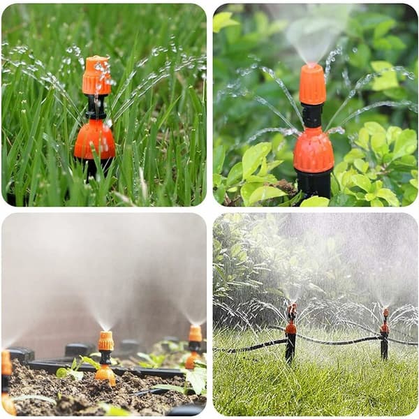 Justerbart droppbevattningsmunstycke Trädgårdsväxtbevattning 360 graders droppatomiserare Kyl-/bevattningsutrustning (10-PACK)