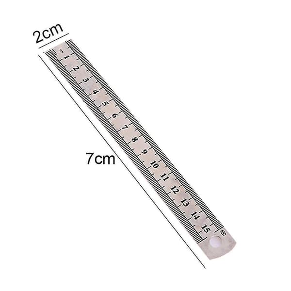 Stållinjal, metallinjal, 2-pack
