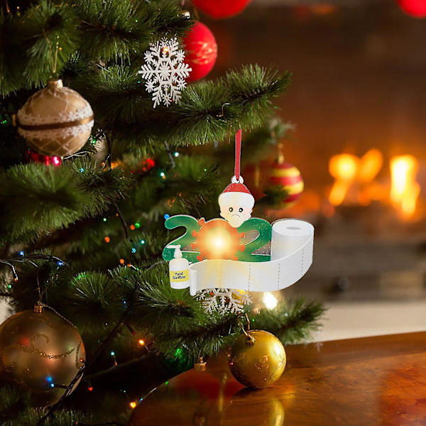 Personligt "Survived Family Of" Ornament 2020 Jul LED-Ljus