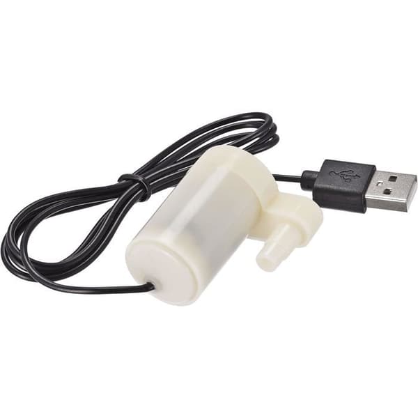 Mikro dränkbar minivattenpump med USB-kontakt DC 3V vertikal modell för växtvattning.