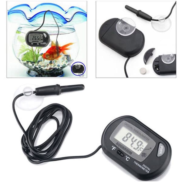 Digital LCD-termometer för akvarier och vivarier