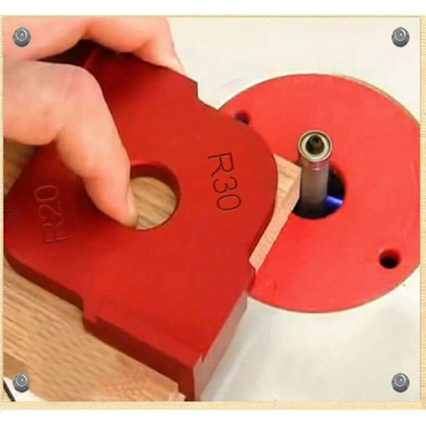 2 st hörnjigg i aluminiumlegering för trä R10 R15 R20 R30 Runda snickeriverktyg