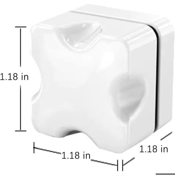 Flydende akvarierengøringsmagnet, magnetisk børste til akvarieglas (hvid).