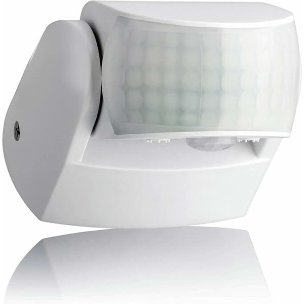 Utomhus rörelsedetektor IP65, väggmonterad, programmerbar, 12m/180° - 3m/360°, anpassningsbar LED, IR-sensor med 2 sensorer