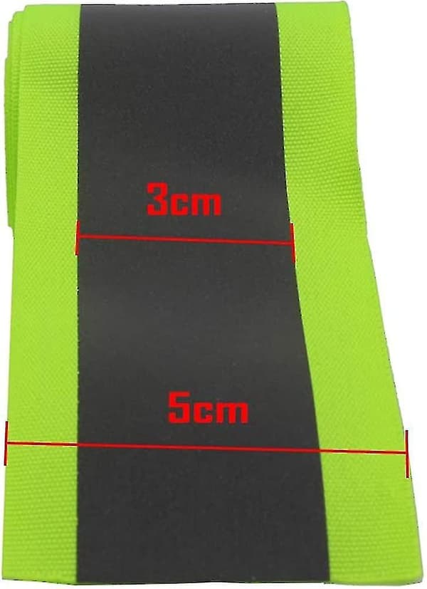 Tyg Reflex Säkerhetstejp Remsa Väst Varning Varning Trim Remsa Sydd På Lime Compo 3m (grön) (1st)-9