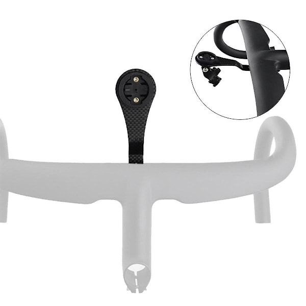 Kolfiber racercykel cykel böjd styre datorfäste förlängningshållare adapter för Cateye
