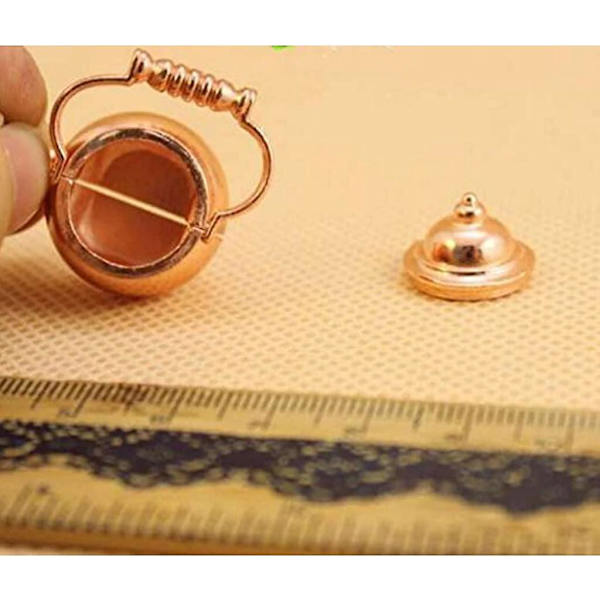 1 st 1/12 skala dockhus guld miniatyrkittel