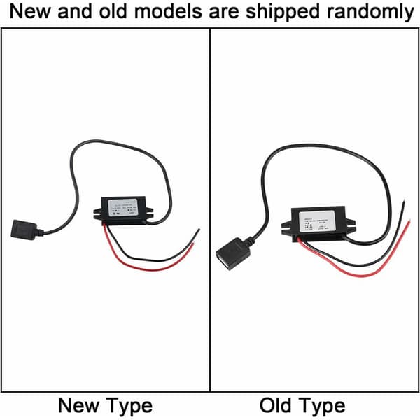 12V/24V til USB 5V 3A Step Down Adapter Konverter Vandtæt Konverterkabel Konverter