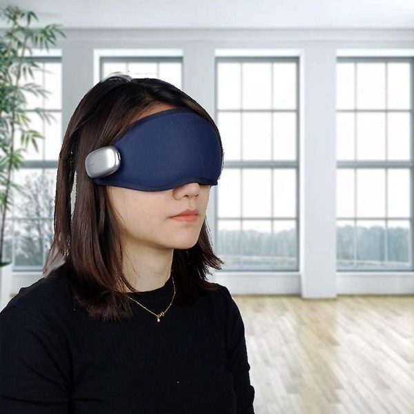 Ögonmassager med värme och kylning, trådlös ögonmask för sömn, USB uppladdningsbar ögonmassager för att koppla av och minska påfrestningar på ögonen Mörka ringar