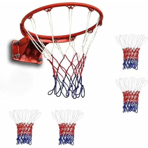 4 stycken vägghängande basketboll med installerade delar för barn inomhus och utomhus, hängande basketkorg (utan hängande ring).