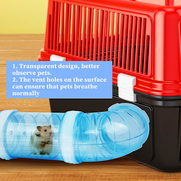 4 st Hamster Rör DIY Hamster Leksaker Hamster Bur & Tillbehör Mus Plast Rör Leksak För DIY Mus Hamster Kul
