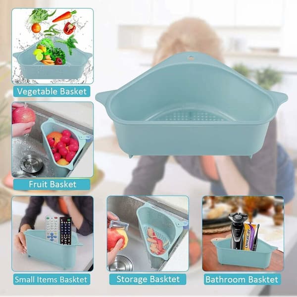 2-pack diskhoavlopp, diskhoavlopp med triangulärt durkslag, avloppsbricka med sugkopp, diskho för kök badrum, blå