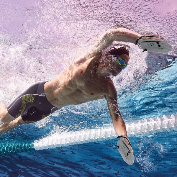 Rad professionell träning simfenor simträningsutrustning (silver)