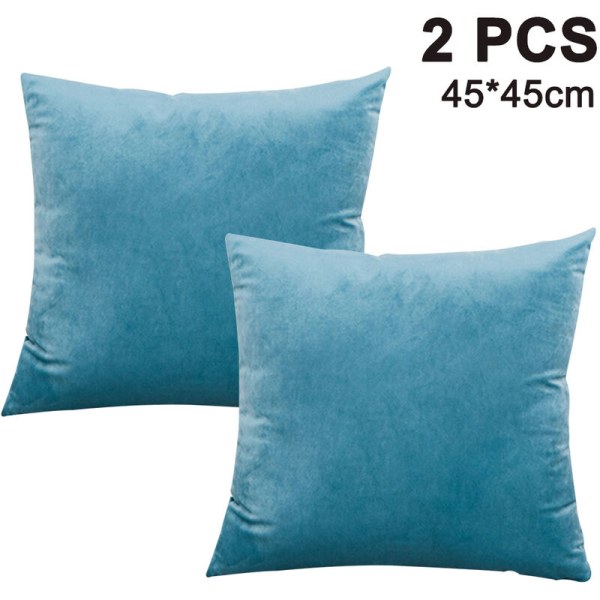 Set of 2, Decorative Soft Velvet Square Cushion Cover Cushion Covers Cushion Cover, Home Textiles Sofa Couch Bed Chair