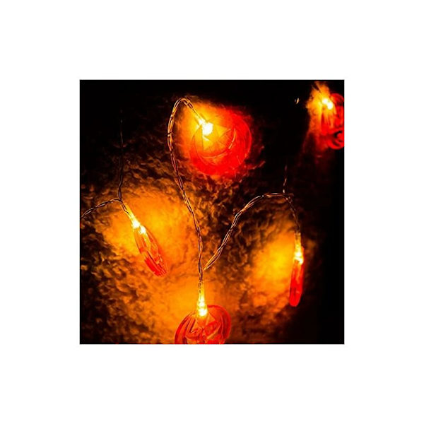 Utomhus solcellslampor - 1,5 m - 10 LED - för Halloween, trädgård, semester, höst - varmt ljus
