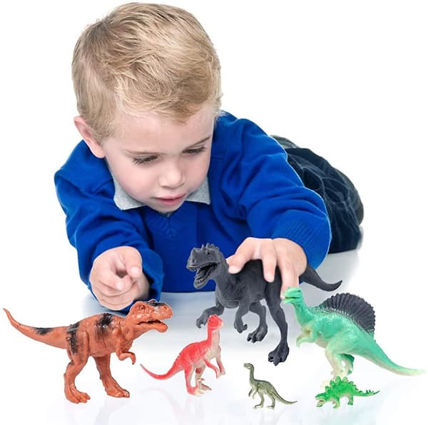 Dinosaurleksaker realistisk dinosauriedocka pedagogisk version (20 delar)