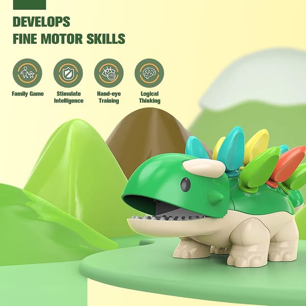 Babyleksaker 6 12 18 månader Dinosaurie Baby Sensorisk Finmotorisk Utvecklingsleksak