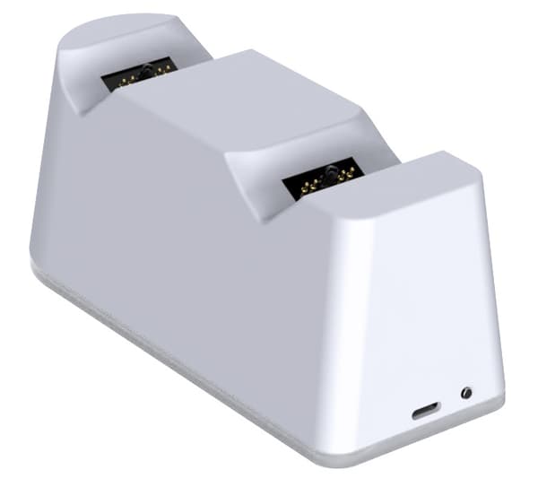 PS5-laddstation, PS5-kontrolladdstation med justerbart ljus, snabbladdningsdocka för Playstation 5-kontroll, PS5-laddningsställ