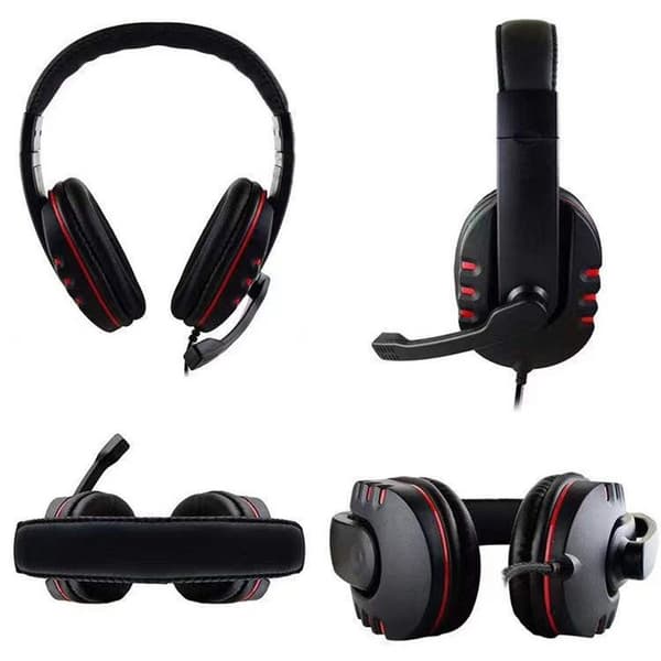Trådbundet gamingheadset för PC PS4 PS5 Xbox One-hörlurar med brusreducerande mikrofon, bas, 3,5 mm laptop-headset, Nintendo Switch/PS