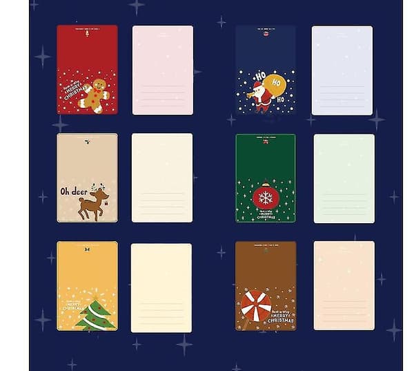 God jul-kort med kuvert Välsignelser med vackert tema